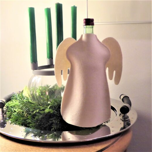 Flaschenengel, Aggi Varnholt Taschenmanufaktur, Filzdesign