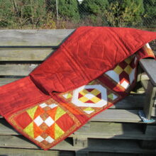 Patchworkdecke/Quilt – Bild 3