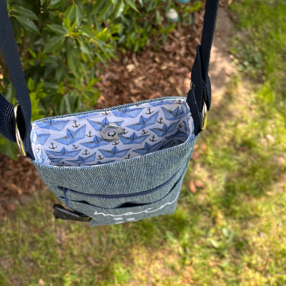 Gassitasche, Jeansstoff, Karin Schleiermacher